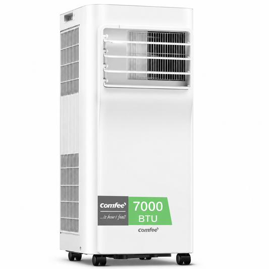 Comfee Breezy Cool 2.0 climatiseur mobile connecté 7000 BTU 2,0 kW 3-en-1, R290, app, 25 m²