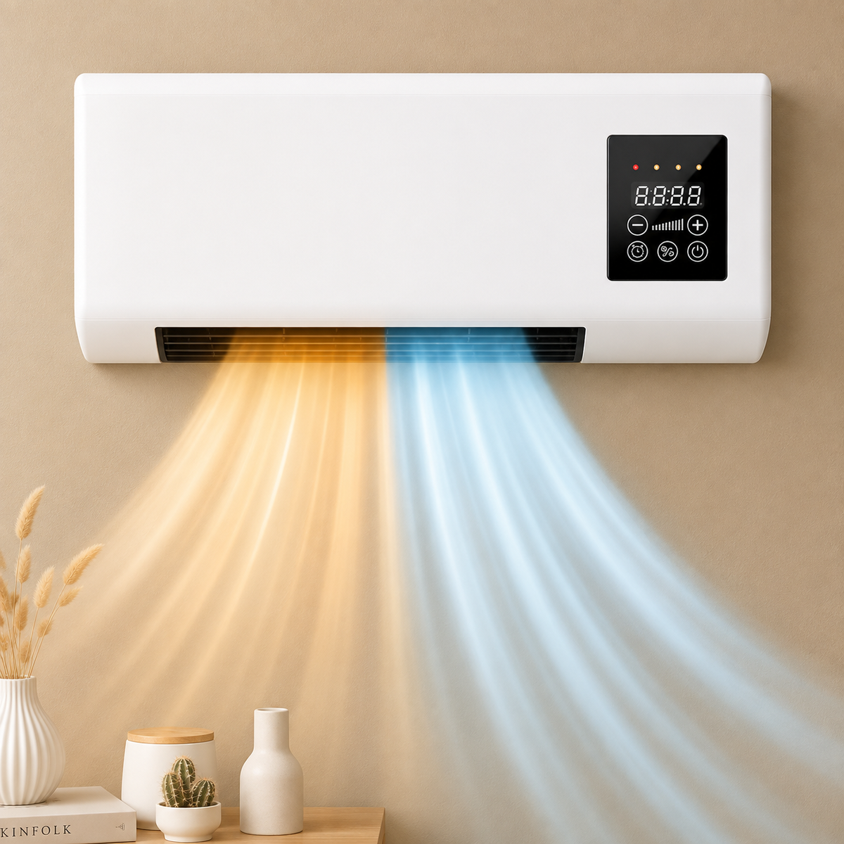 Climatisation | Chauffage et Refroidissement | Monté au Mur avec Télécommande